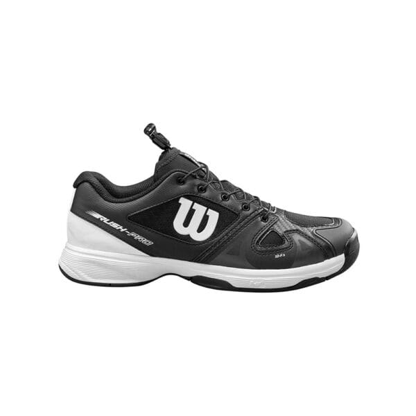Junior Rush Pro QL Black / White Tennis Shoe Wilson South Africa